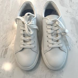 Jcrew Factory white “road trip” sneakers NWT